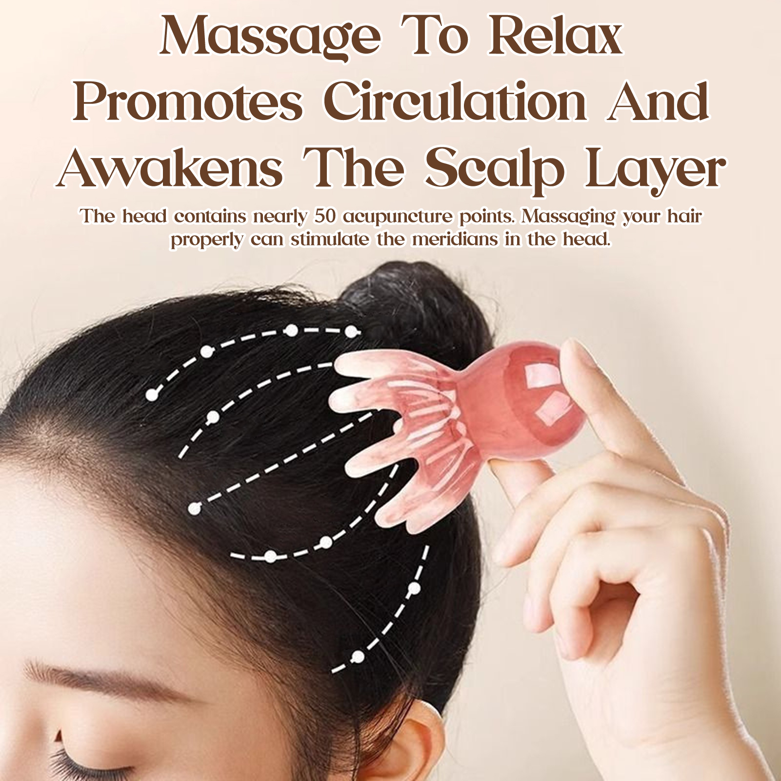 Home Office Head - Octopus Shape Scalp Massage Comb 8-Tentacle