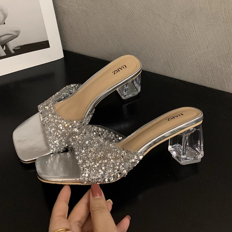 Home Office Head - Women's High Heels Summer New Square