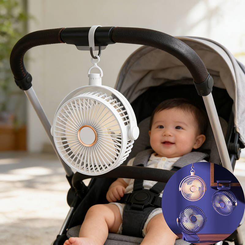 Usb Desk Fan - Baby Stroller Fan for Cart Mini