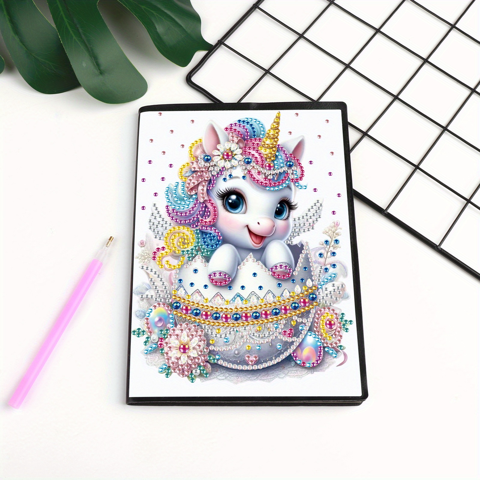 Home Office Laptop - Diamond Art Painting Notebook Kits,DIY Cute