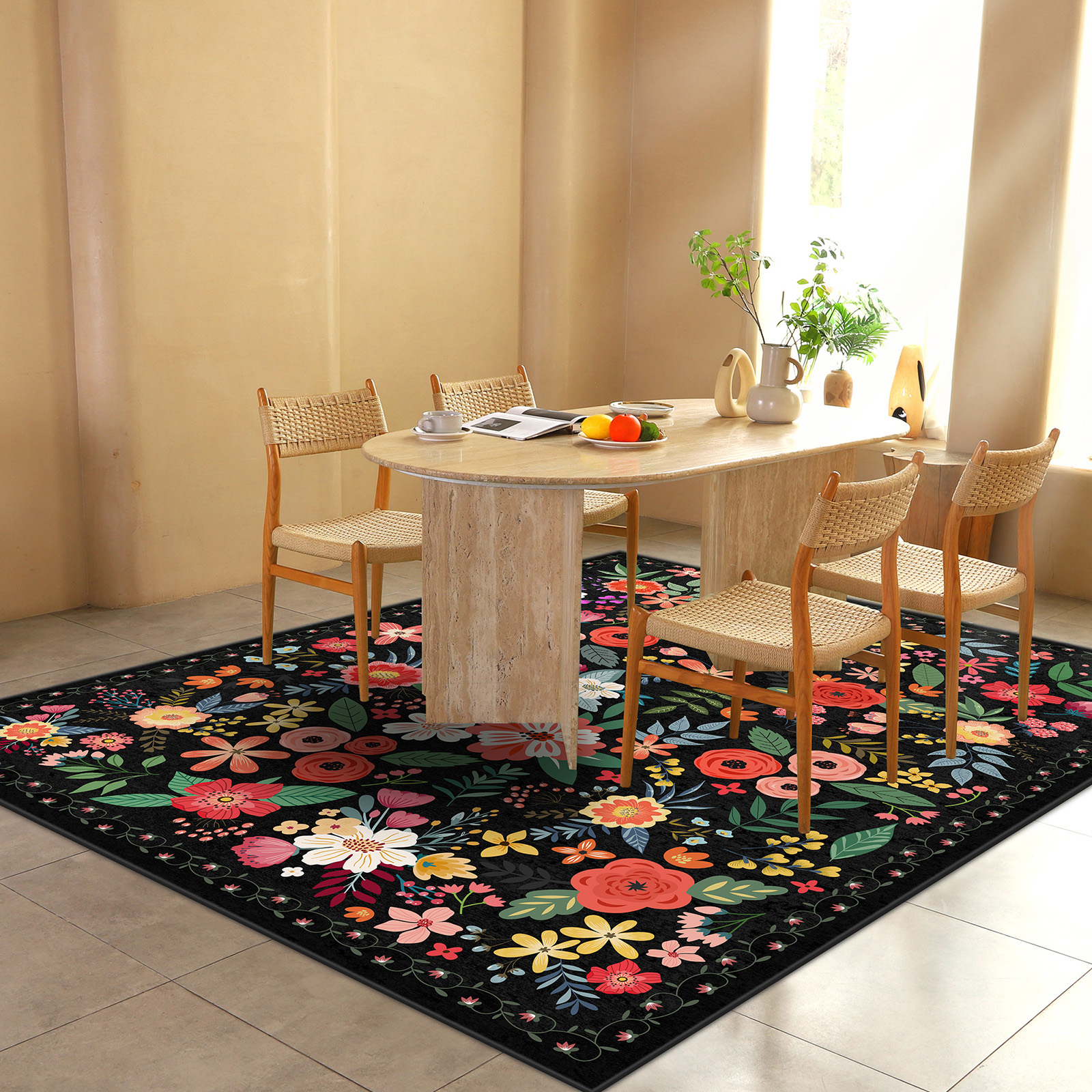 Home Office X Post - 8' X 10' Washable Rug Boho