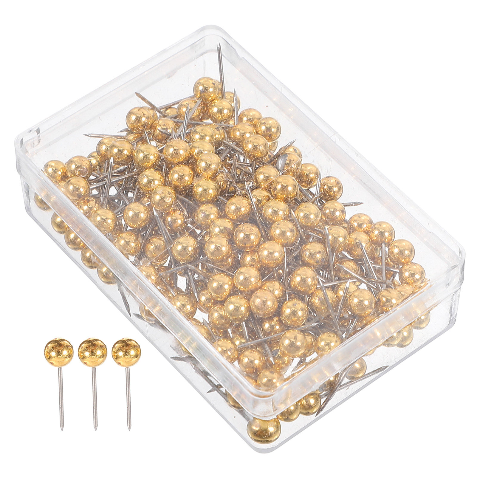200Pcs Gold Decorative Push Pi - Home Office Head のレビューと価格