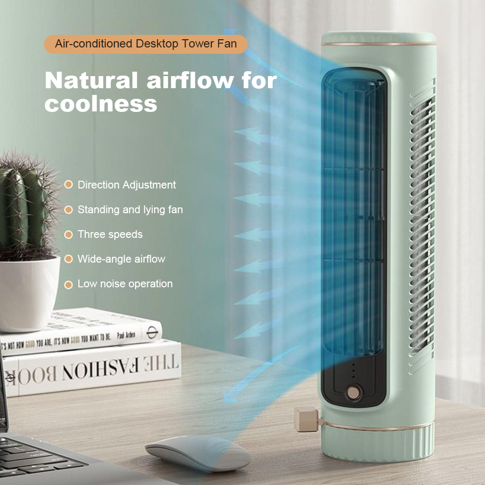 Household Desktop Tower Fan Po - Usb Desk Fan のレビューと価格