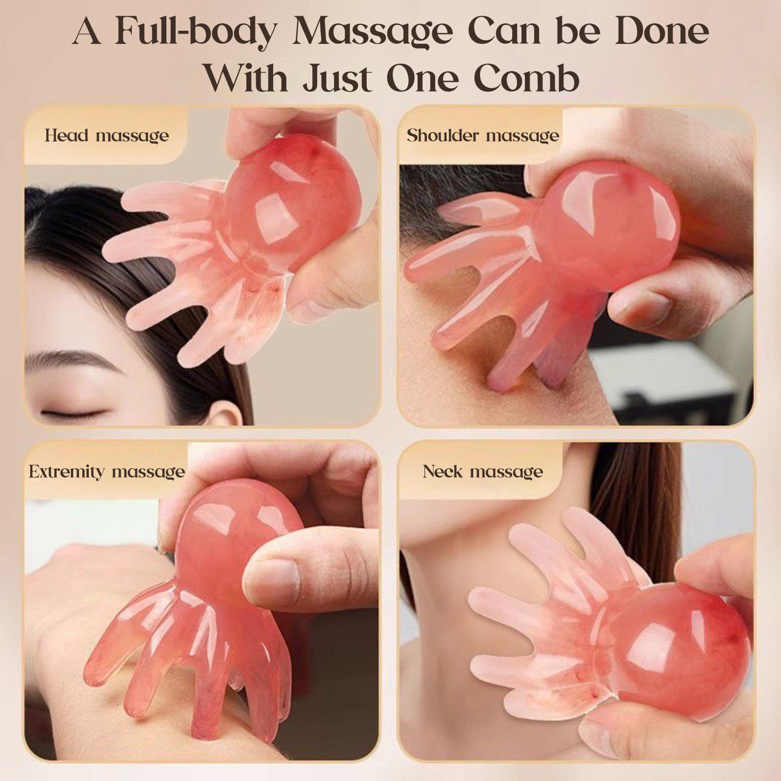 Octopus Shape Scalp Massage Co - Home Office Head のレビューと価格