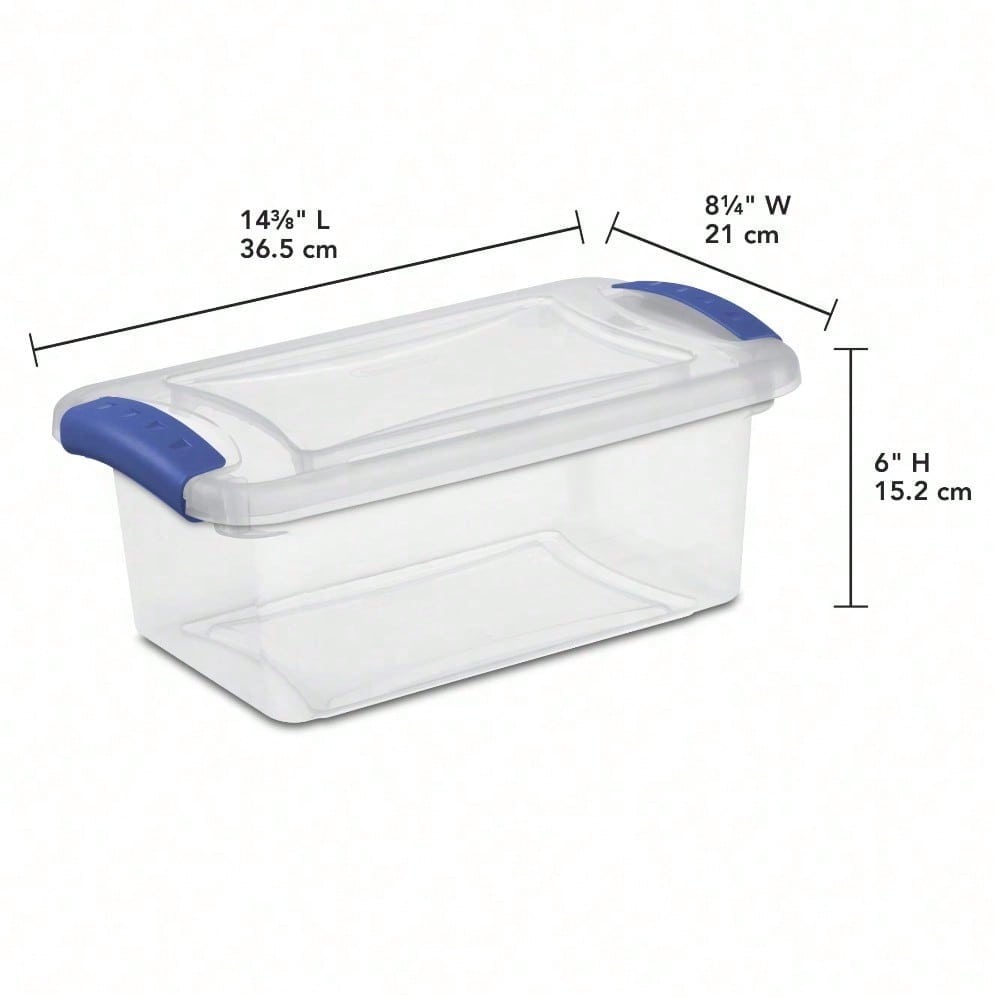 3-Pack 7 Quart Small Clear Pla - Home Office Kitchen のレビューと価格