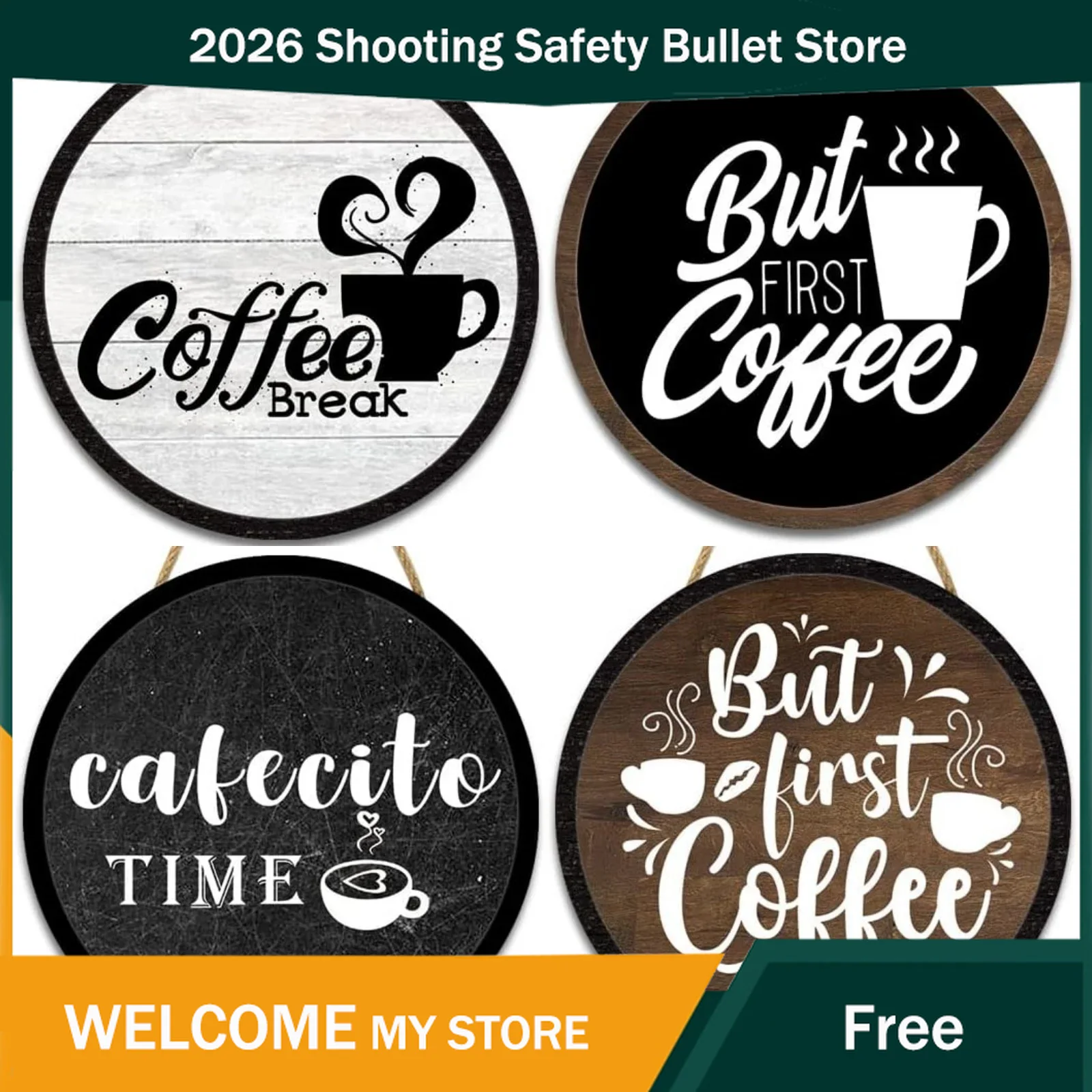 Coffee Signs Decor for Coffee  - Home Office Gif のレビューと価格