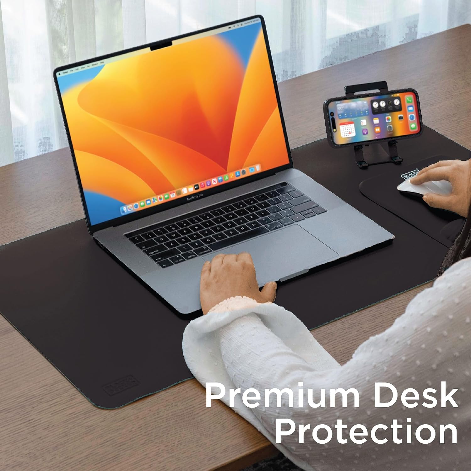Faux Leather Desk Mat for Keyb - Desk Mat Leather のレビューと価格