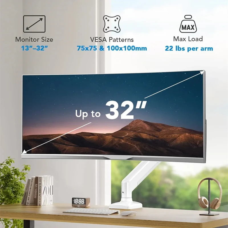 Universal Single Monitor Arm,  - Monitor Arm Dual のレビューと価格