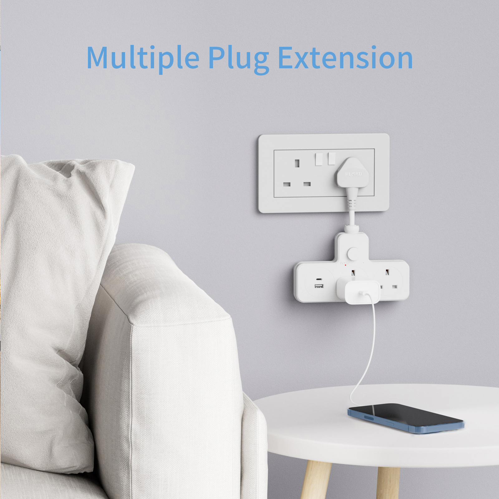 UK Power Plug Wall Outlet 13A  - Home Office Uk のレビューと価格