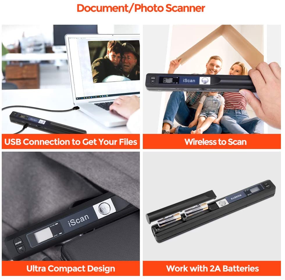 Portable iScan Handheld Scanne - Document Scanner Portable のレビューと価格