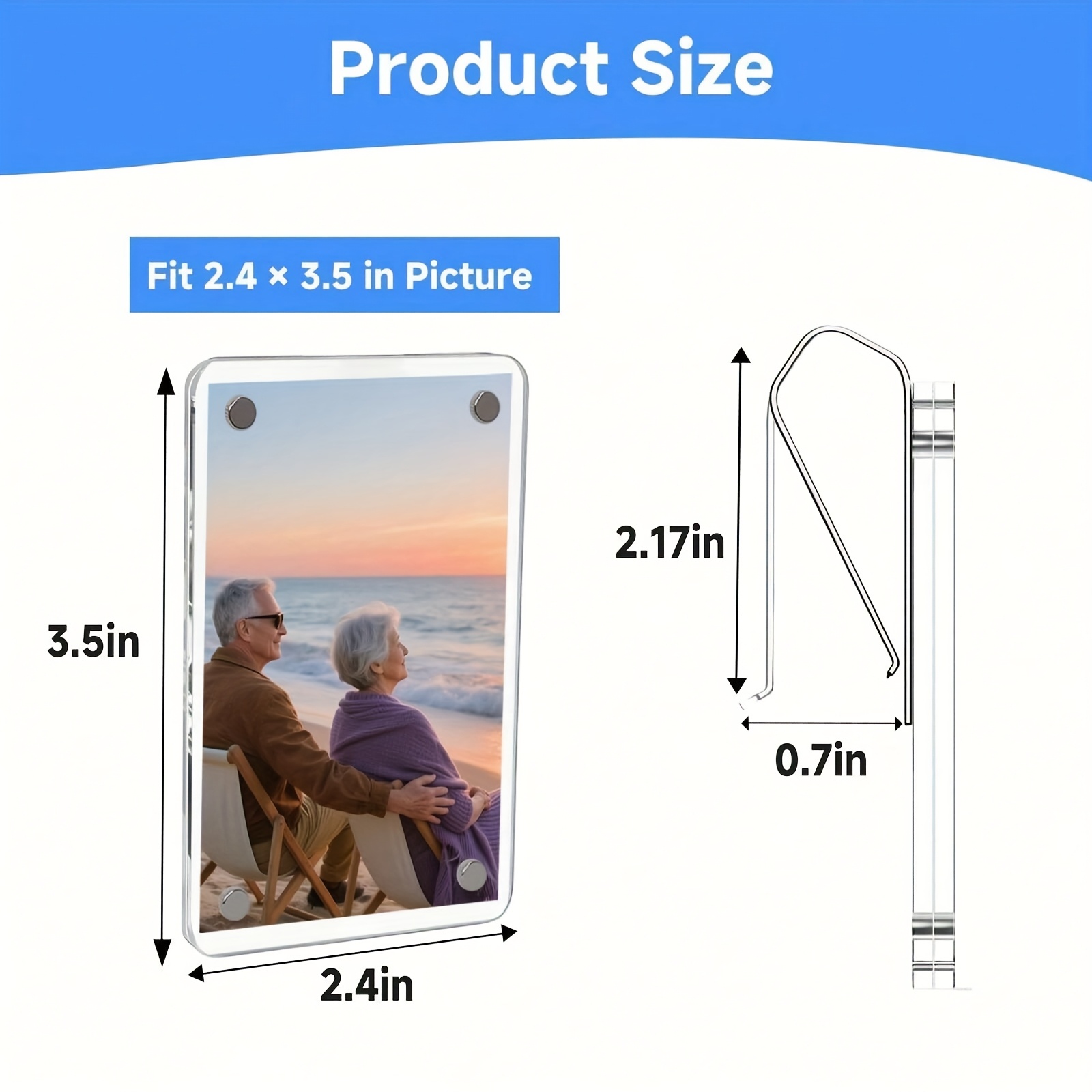 2 Pack Acrylic Magnetic Photo  - Home Office Pinterest のレビューと価格