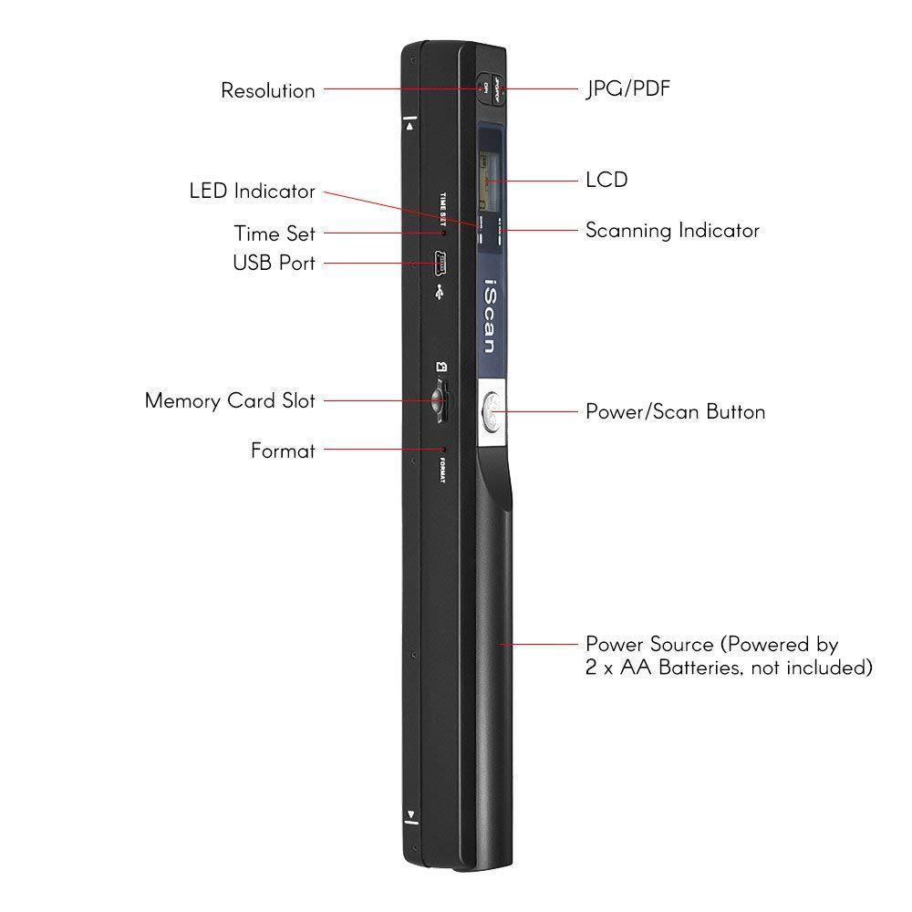 iScan Handheld Scanner A4 Docu - Document Scanner Portable のレビューと価格