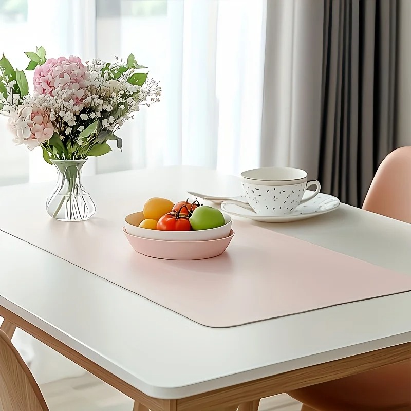 1pc Large Faux Leather Mouse P - Desk Mat Leather のレビューと価格