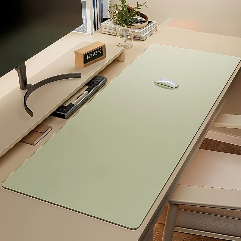 1pc Large Faux Leather Mouse P - Desk Mat Leather のレビューと価格