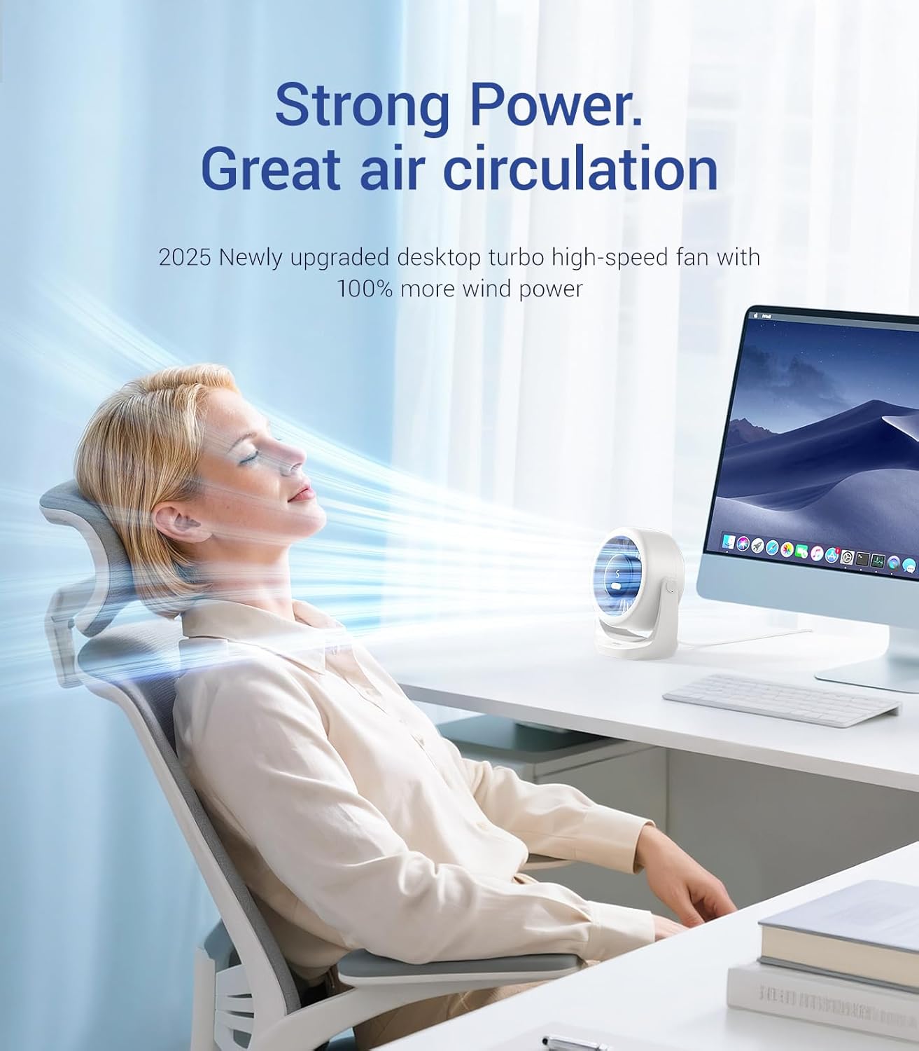 USB Desk Turbo Fan, Ultra-Quie - Usb Desk Fan のレビューと価格