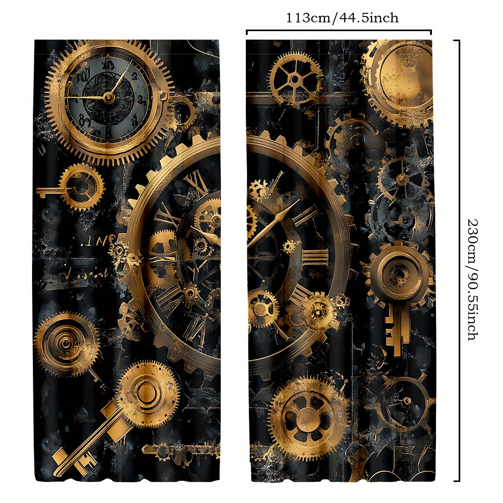 2pcs Steampunk Vintage Art Cur - Home Office Industrial Design のレビューと価格