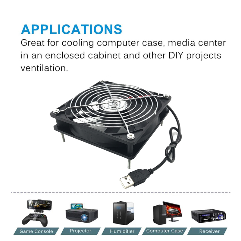 8/12cm 12V USB Powered Compute - Usb Desk Fan のレビューと価格