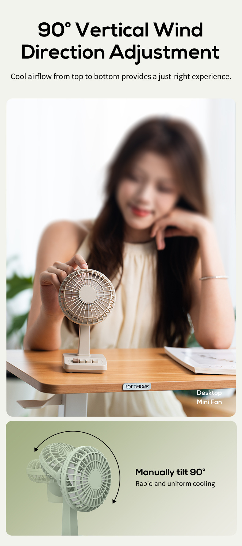 2026 New Retro Desktop Fan Por - Usb Desk Fan のレビューと価格
