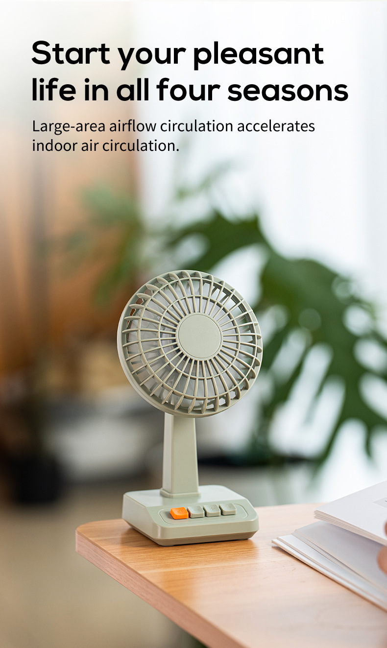 2026 New Retro Desktop Fan Por - Usb Desk Fan のレビューと価格