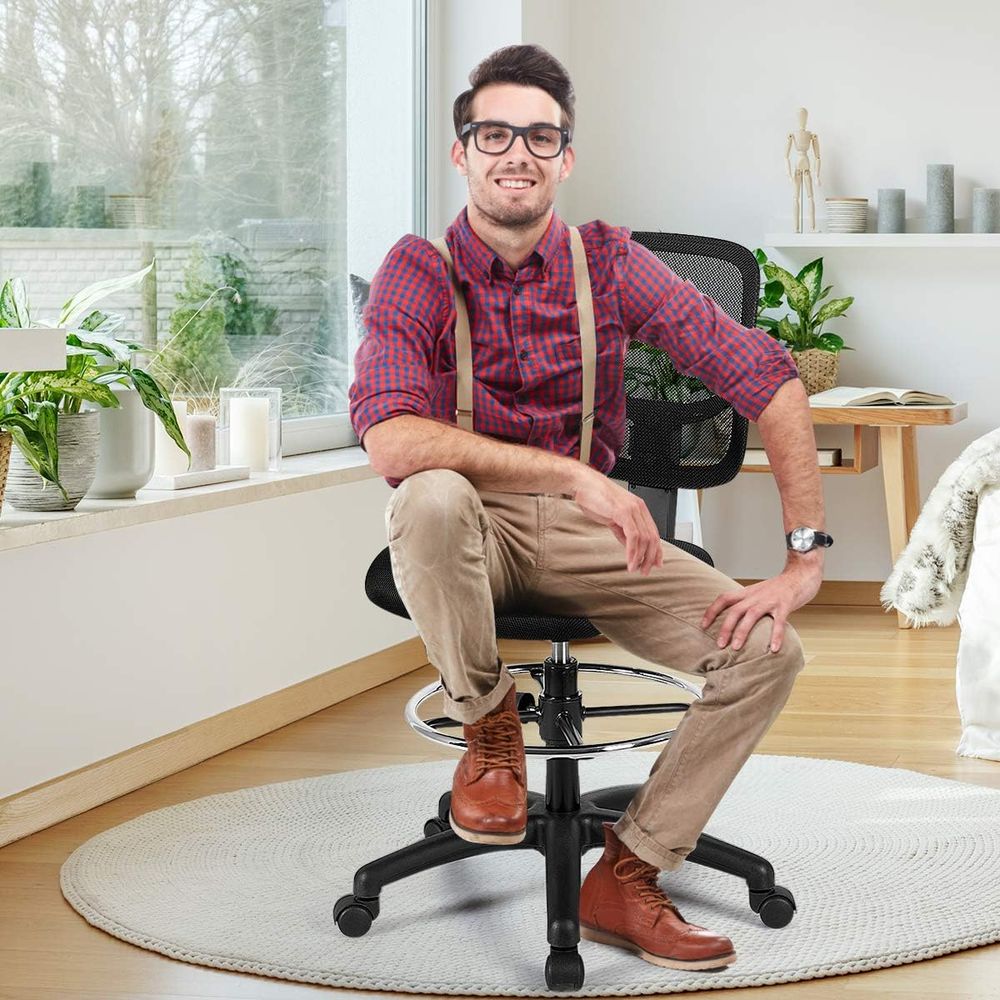 Ergonomic Black Mesh Swivel Of - Home Office Kitchen のレビューと価格