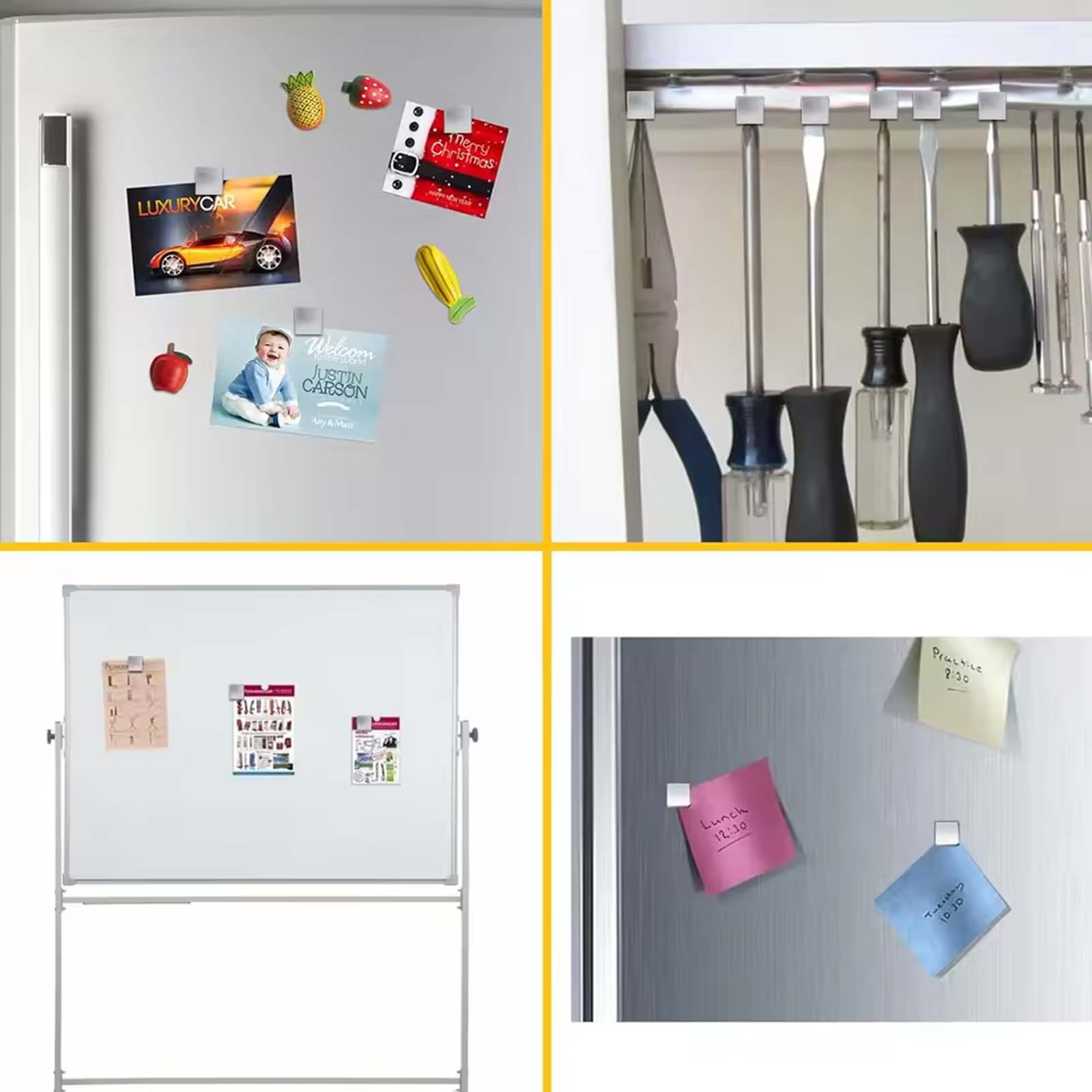 50/100 Pcs Small Square Magnet - Whiteboard Magnetic のレビューと価格