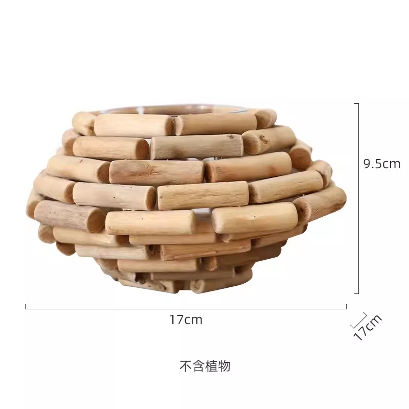 Log vase vintage ornaments liv - Home Office Login のレビューと価格