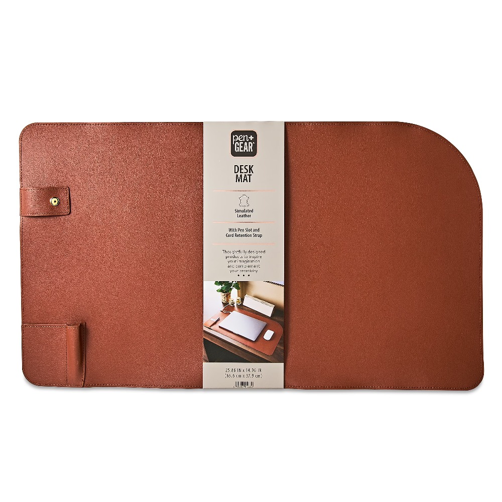 New  Simulated Leather Desk Pa - Desk Mat Leather のレビューと価格