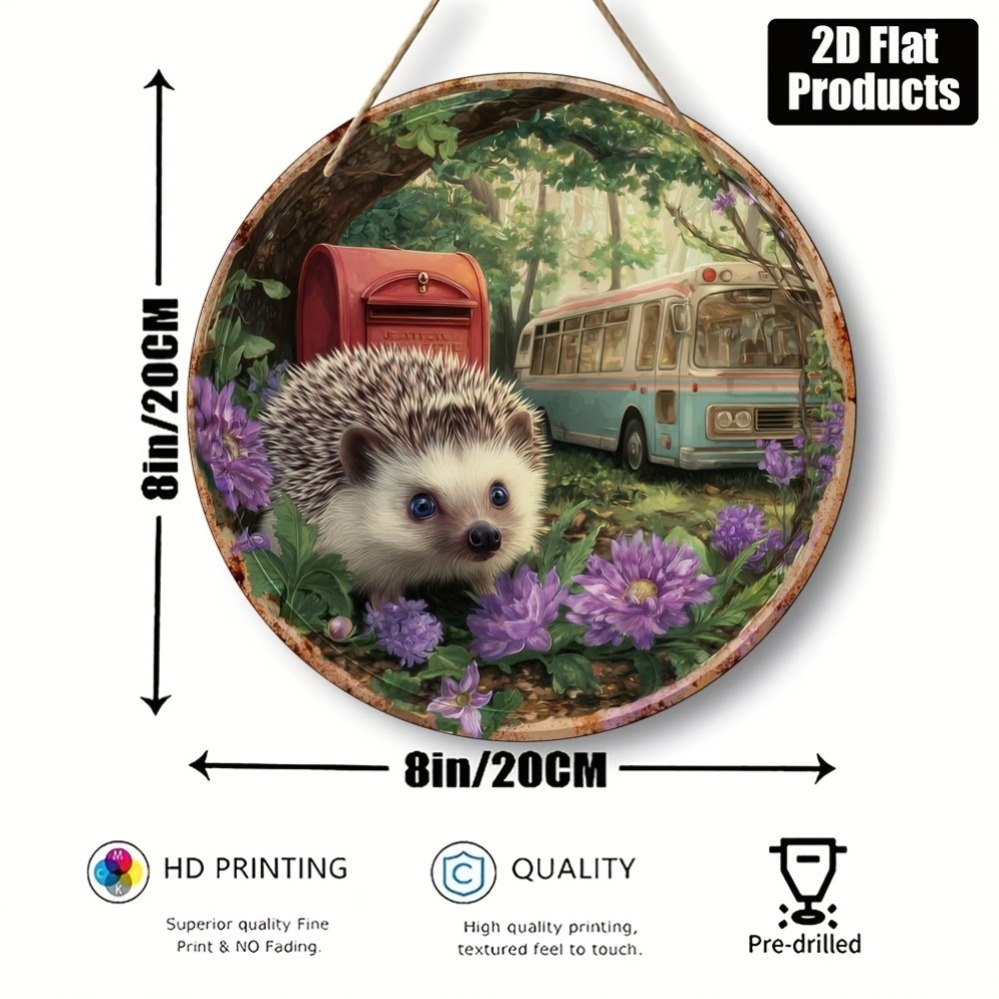 2D Metal Sign, Hedgehog Theme  - Home Office Gif のレビューと価格
