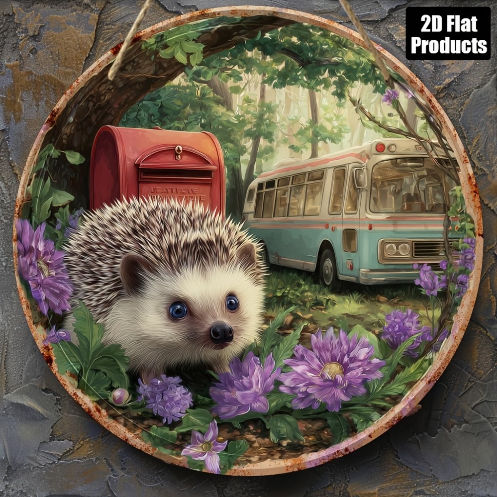 2D Metal Sign, Hedgehog Theme  - Home Office Gif のレビューと価格