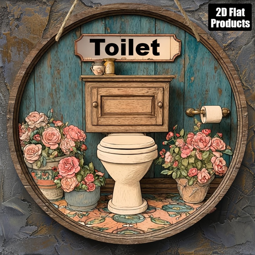 2D Metal Sign, 8x8 Inch Round  - Home Office Gif のレビューと価格