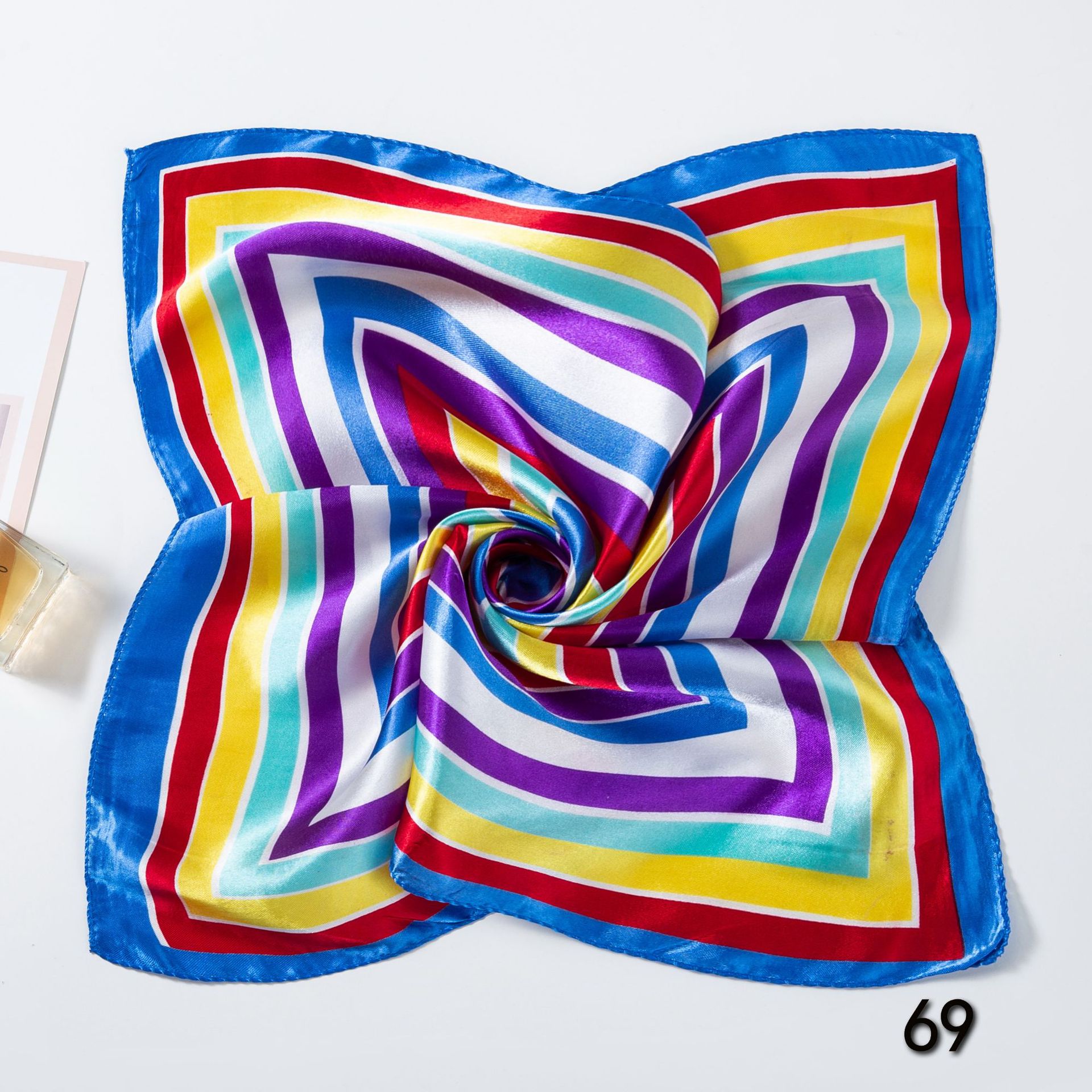 50*50cm Square Silk Scarves Sc - Home Office Head のレビューと価格