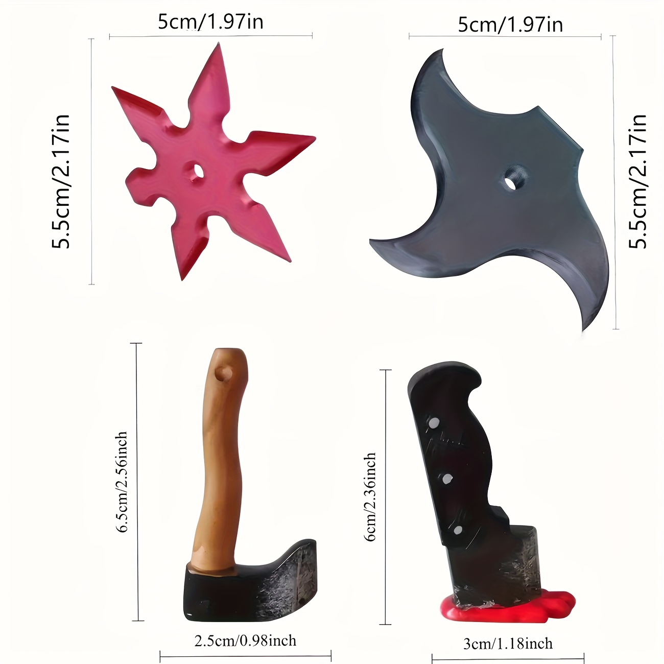 3D Funny Knife & Axe Magnets | - Whiteboard Magnetic のレビューと価格
