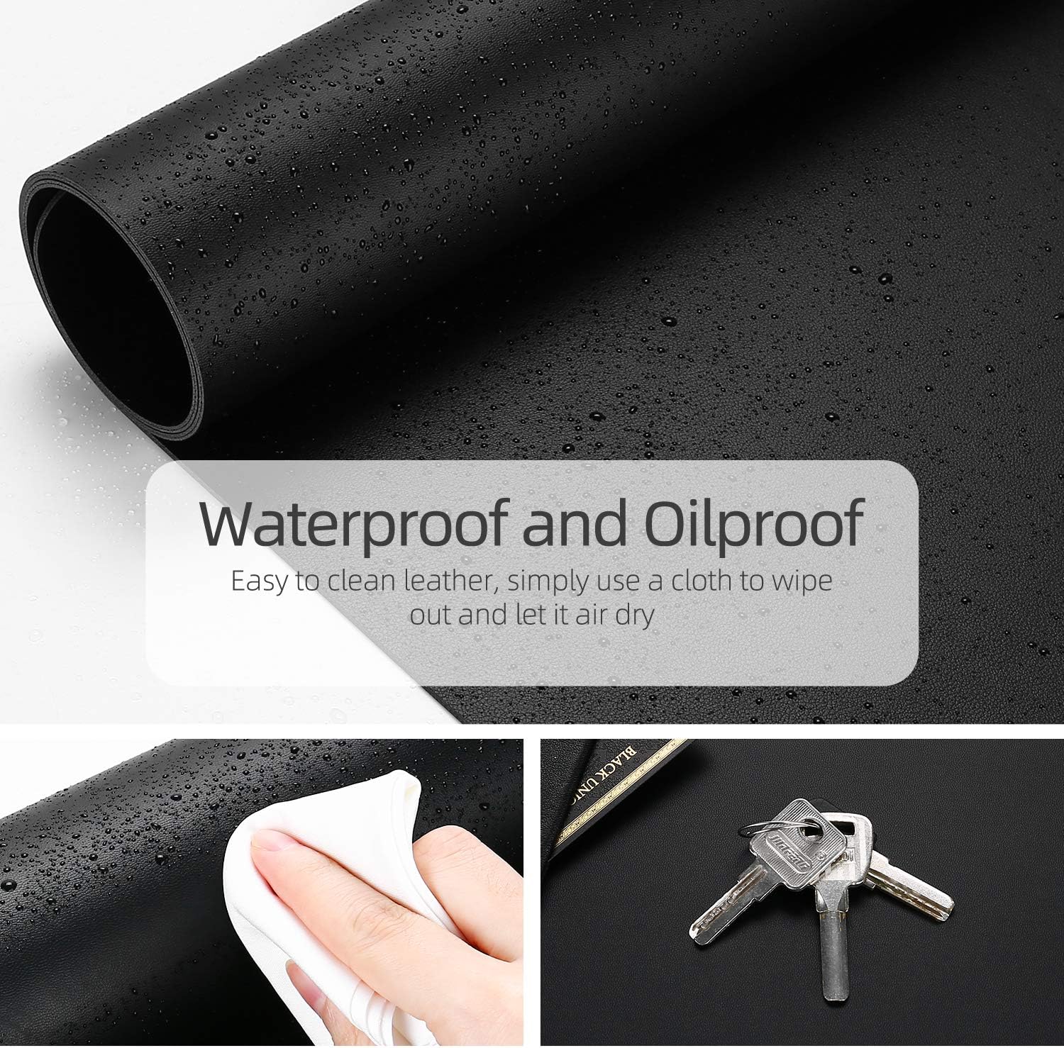 Dual-Sided Desk Pad Protector, - Desk Mat Leather のレビューと価格