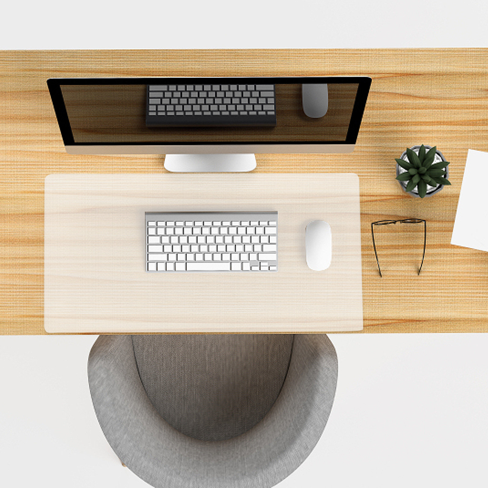 Clear Desk Protector Mat PVC T - Home Office Laptop のレビューと価格