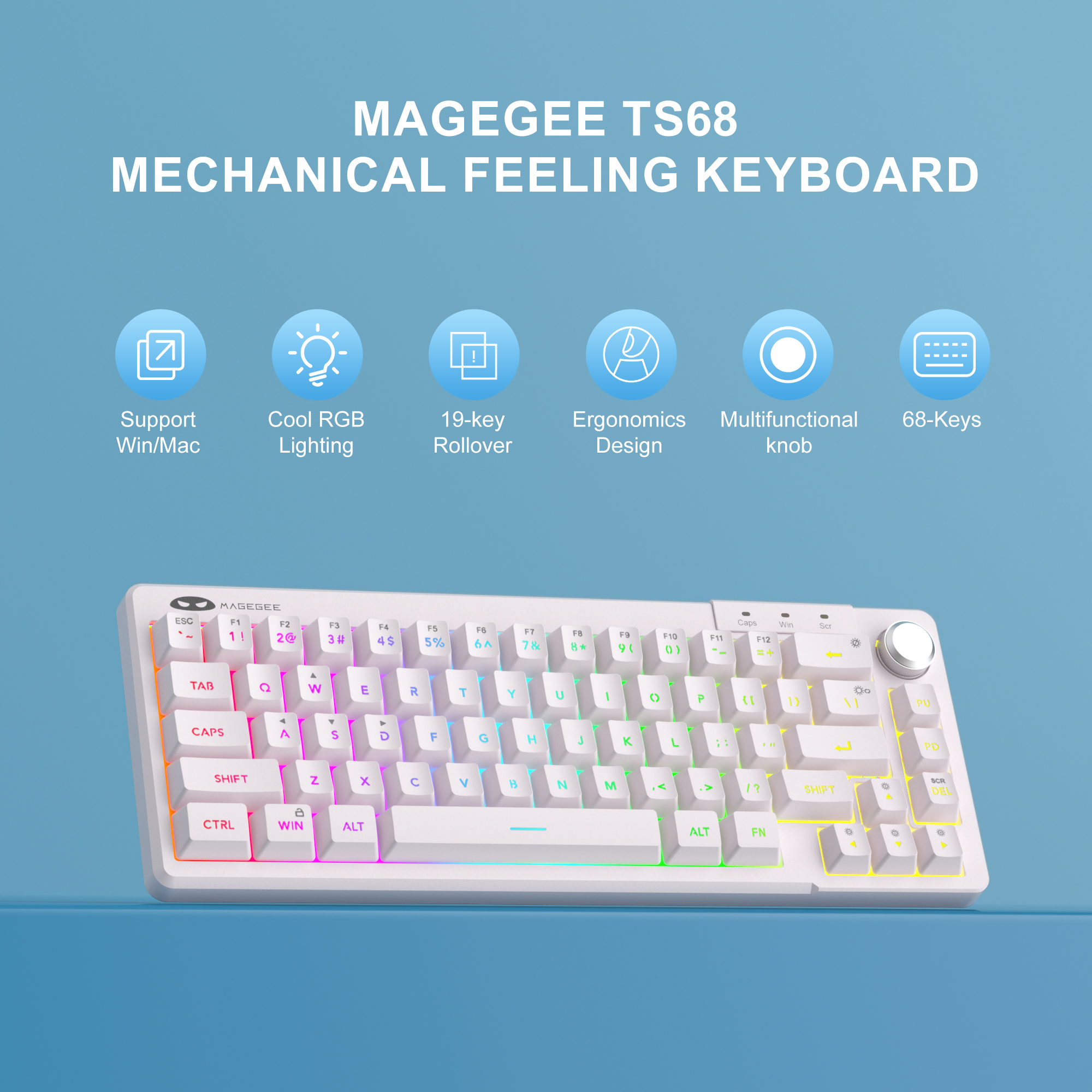 MageGee TS68 Mini 60% RGB Gami - Home Office Laptop のレビューと価格