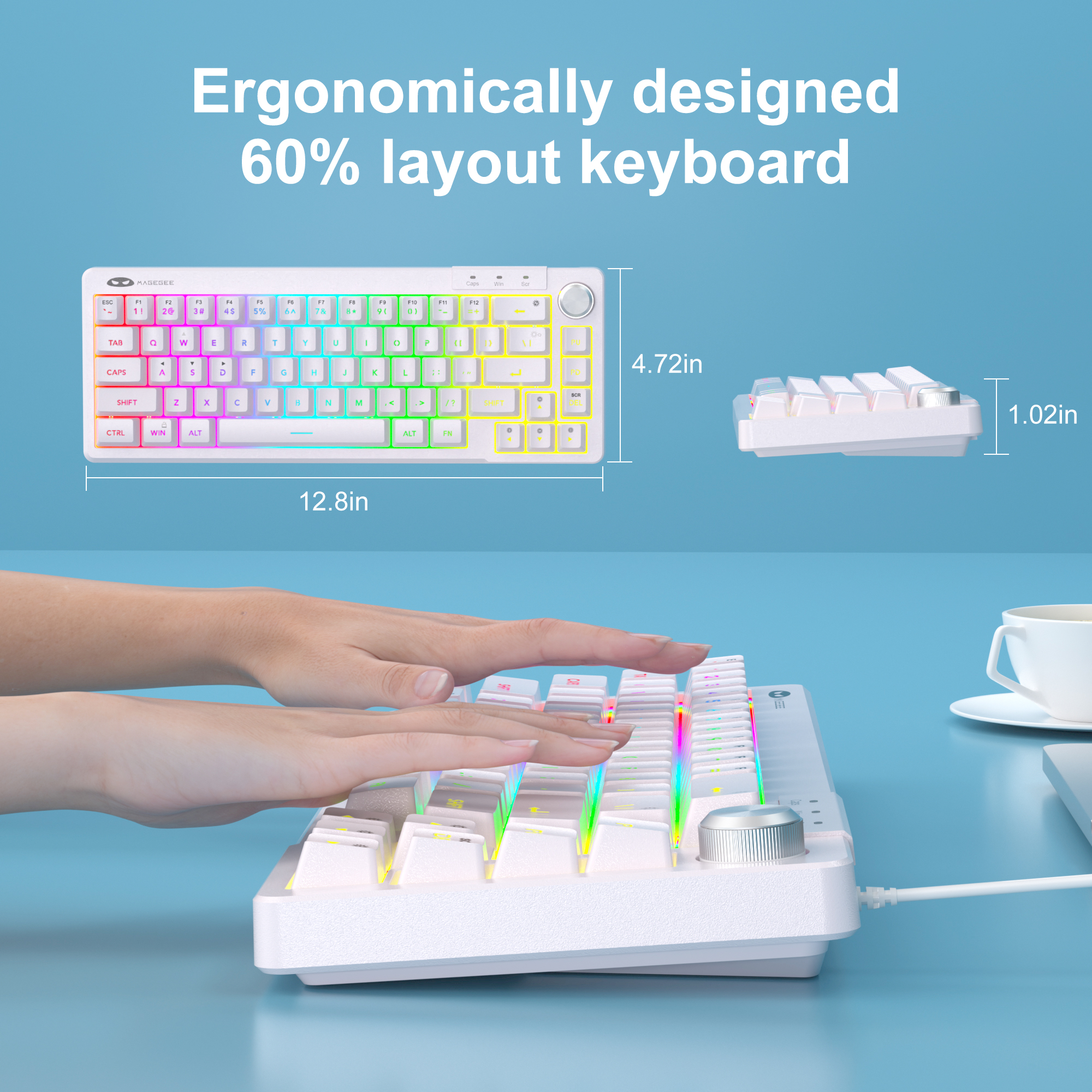MageGee TS68 Mini 60% RGB Gami - Home Office Laptop のレビューと価格