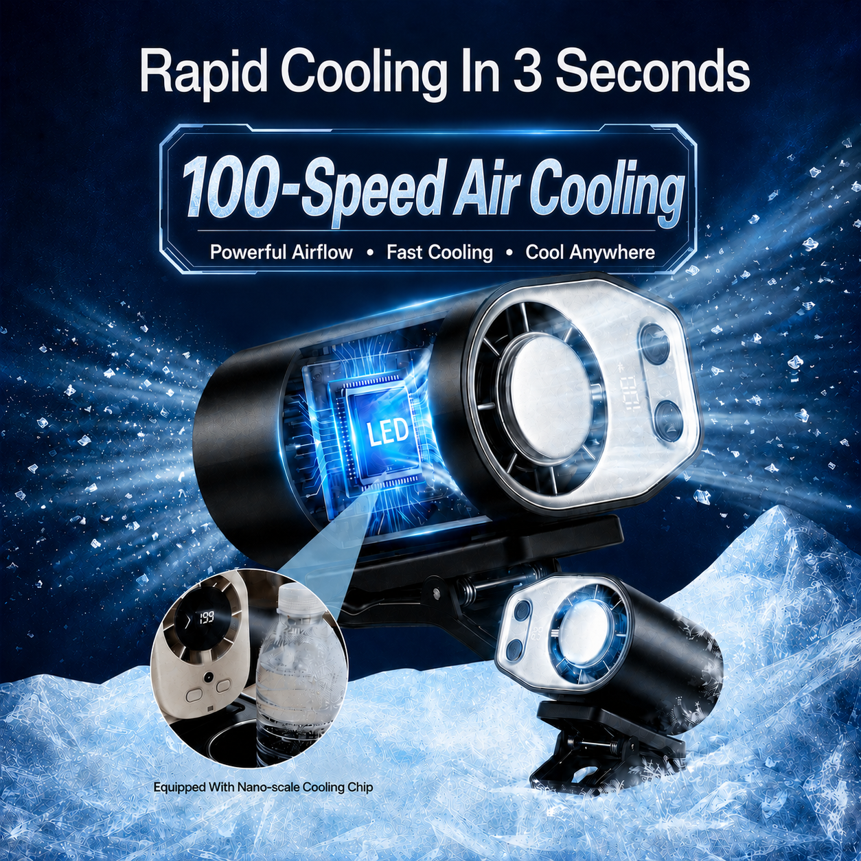 Semiconductor Cooling Clip on  - Usb Desk Fan のレビューと価格
