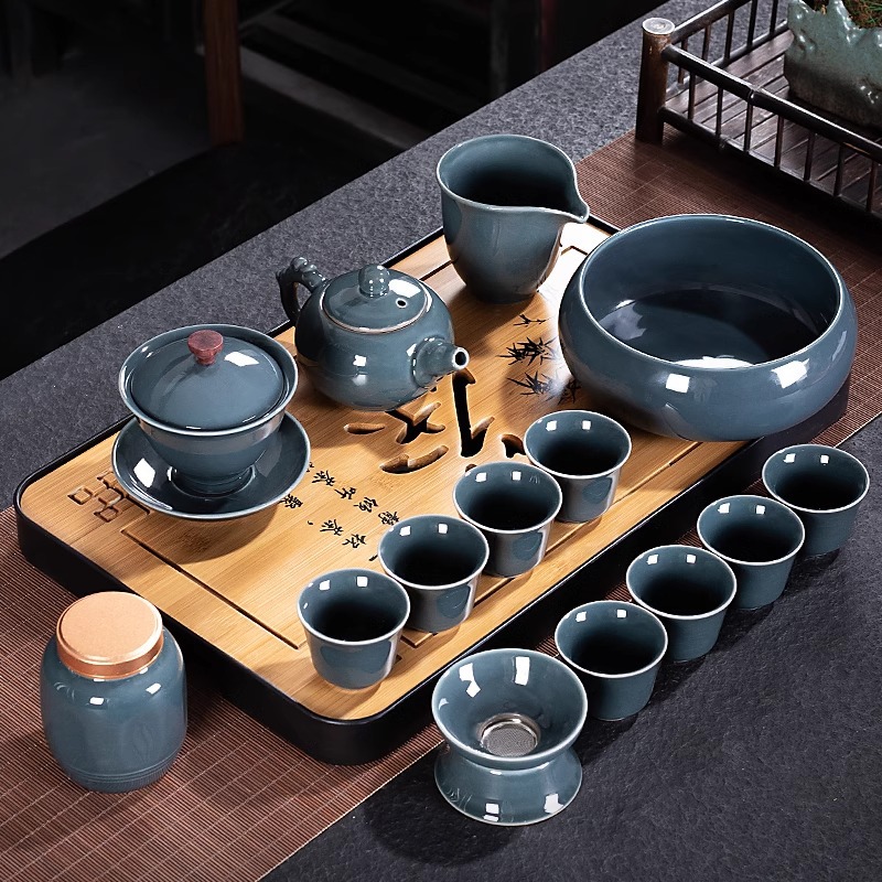 Geyao Kung Fu Tea Set for Home - Home Office Gif のレビューと価格