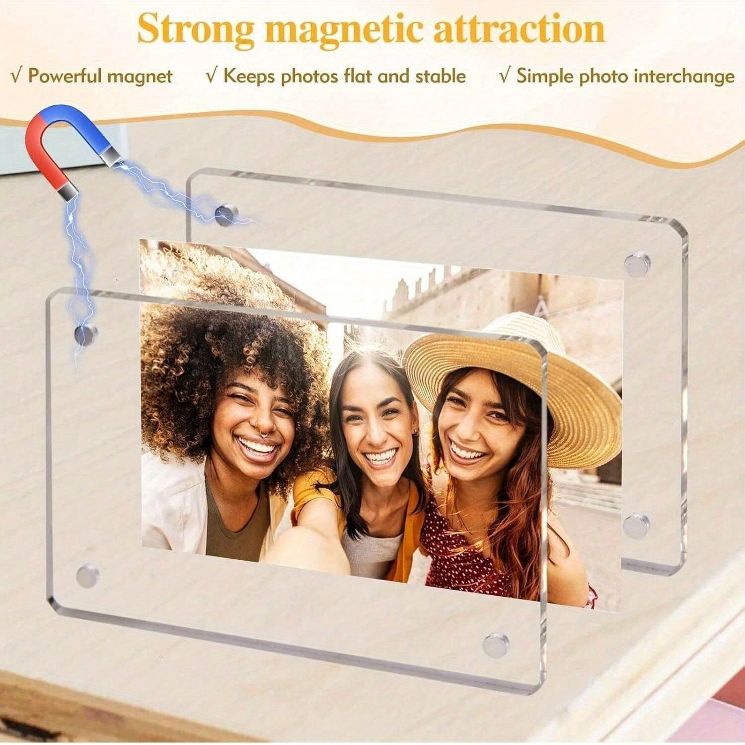 2 Pack Acrylic Magnetic Photo  - Home Office Pinterest のレビューと価格