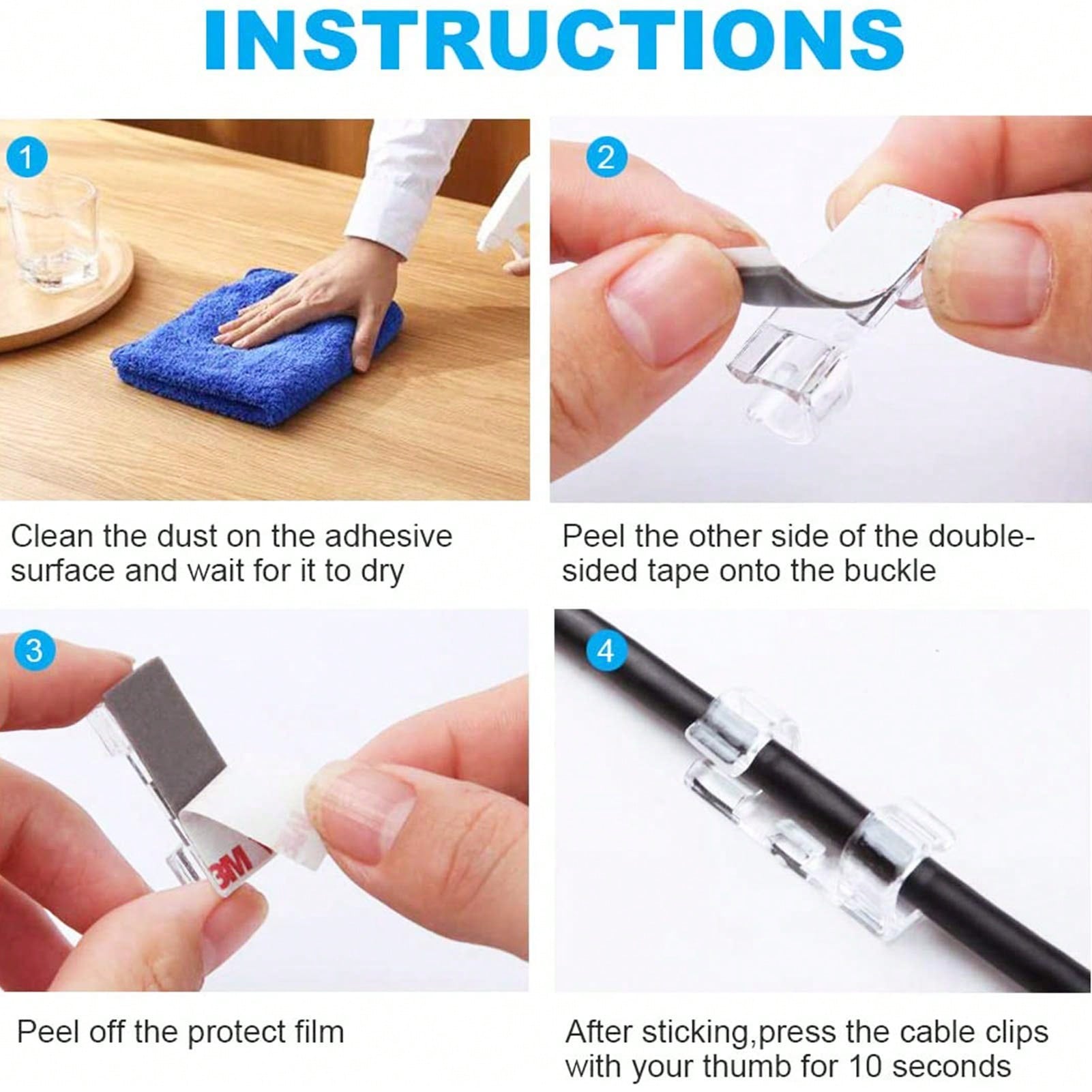 20Pcs Self Adhesive Transparen - Home Office Laptop のレビューと価格