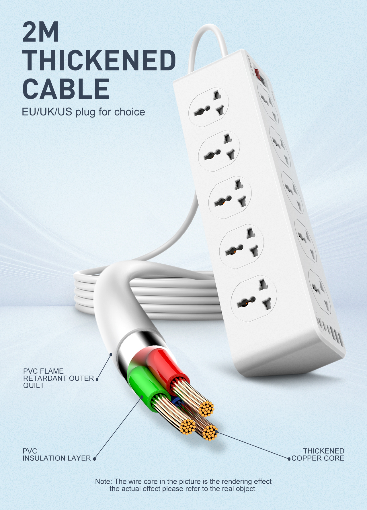 LDNIO UNIVERSAL OUTLET 2M Exte - Home Office Uk のレビューと価格