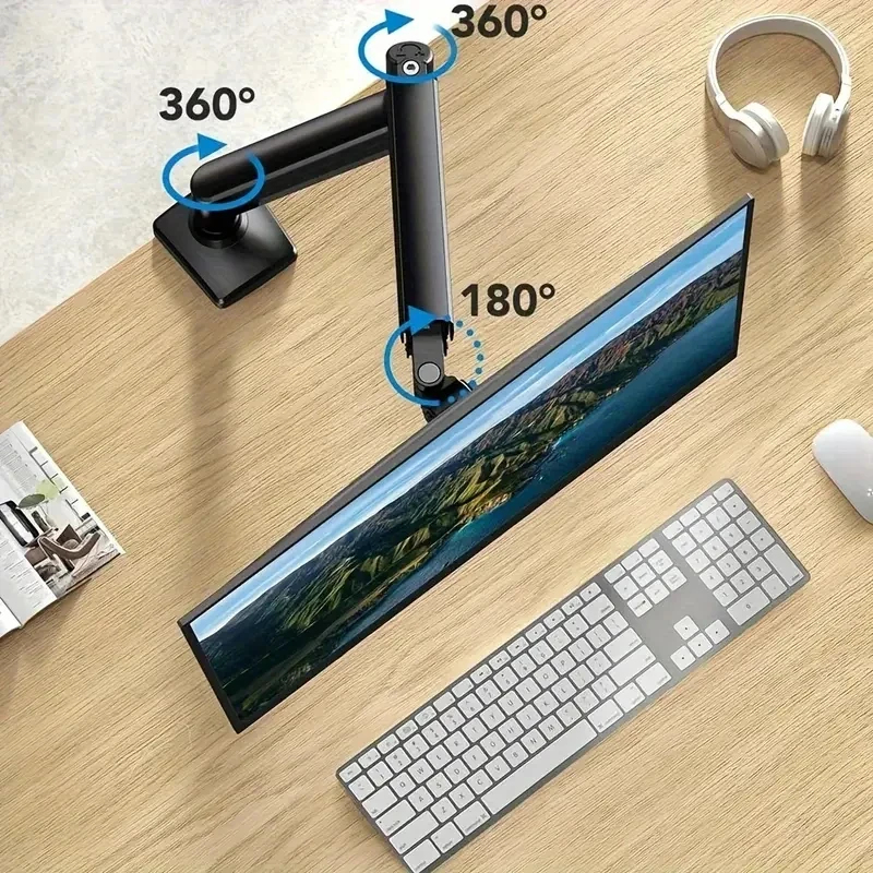 Single Monitor Desk Mount Arm– - Monitor Arm Dual のレビューと価格