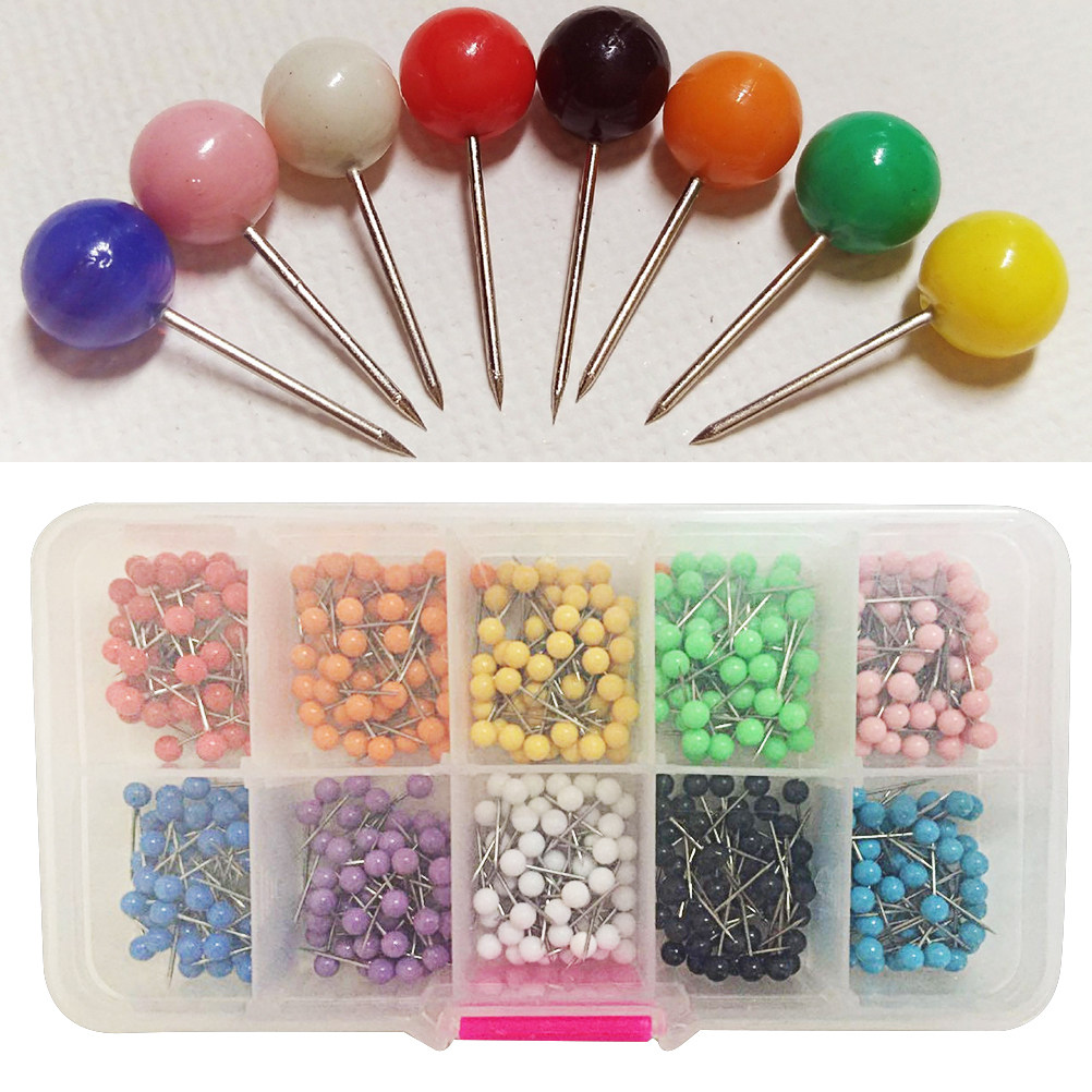 600Pcs Plastic Pushpins Multi- - Home Office Head のレビューと価格