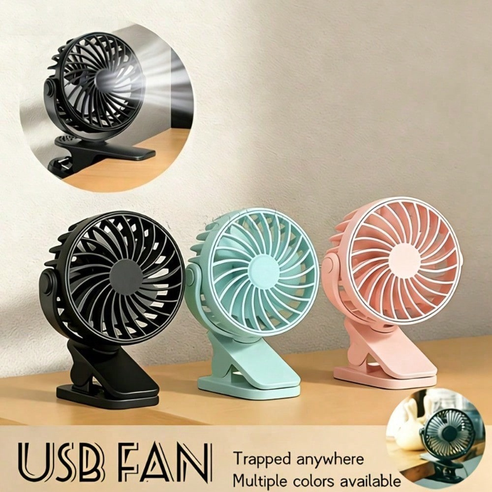 1pc 360° Adjustable USB Clip o - Usb Desk Fan のレビューと価格