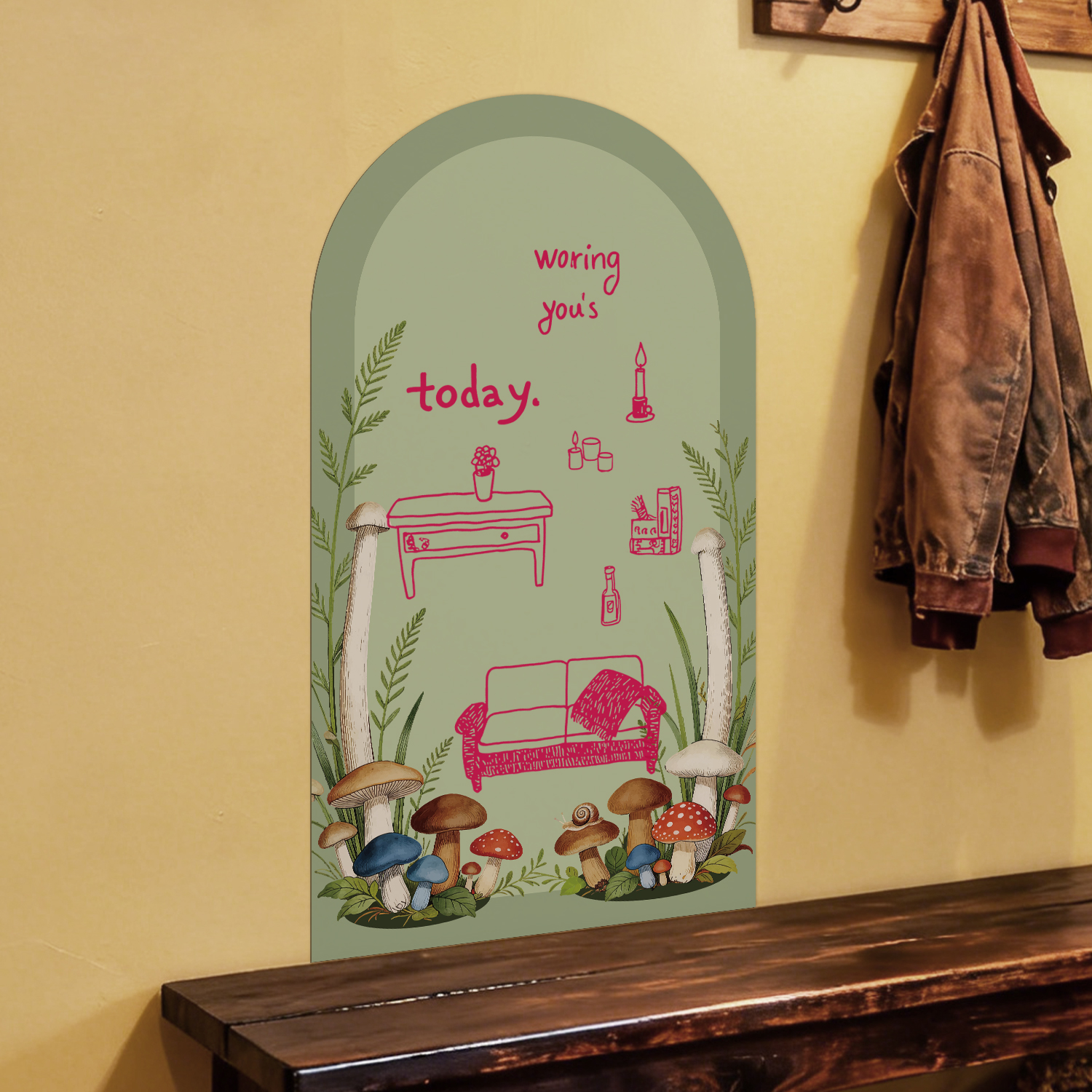 Arched Floral Magnetic Whitebo - Whiteboard Magnetic のレビューと価格