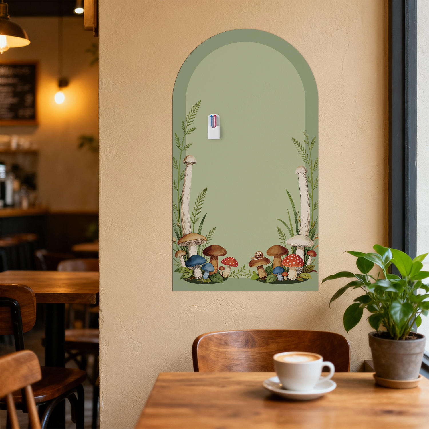 Arched Floral Magnetic Whitebo - Whiteboard Magnetic のレビューと価格