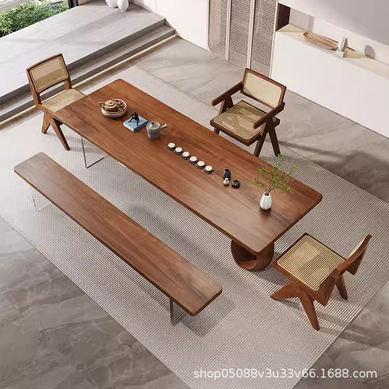 Wabi-sabi style solid wood tea - Home Office Login のレビューと価格