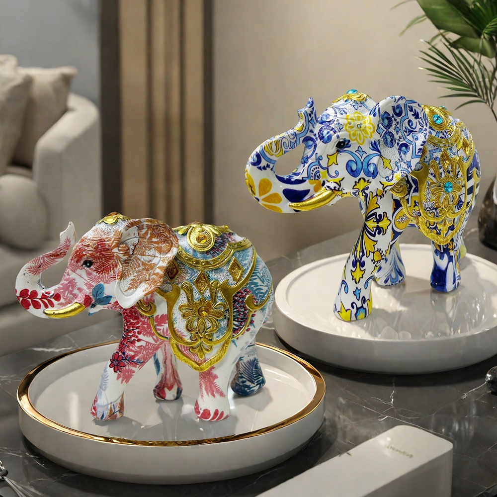 Resin elephant handicrafts, go - Home Office Gif のレビューと価格