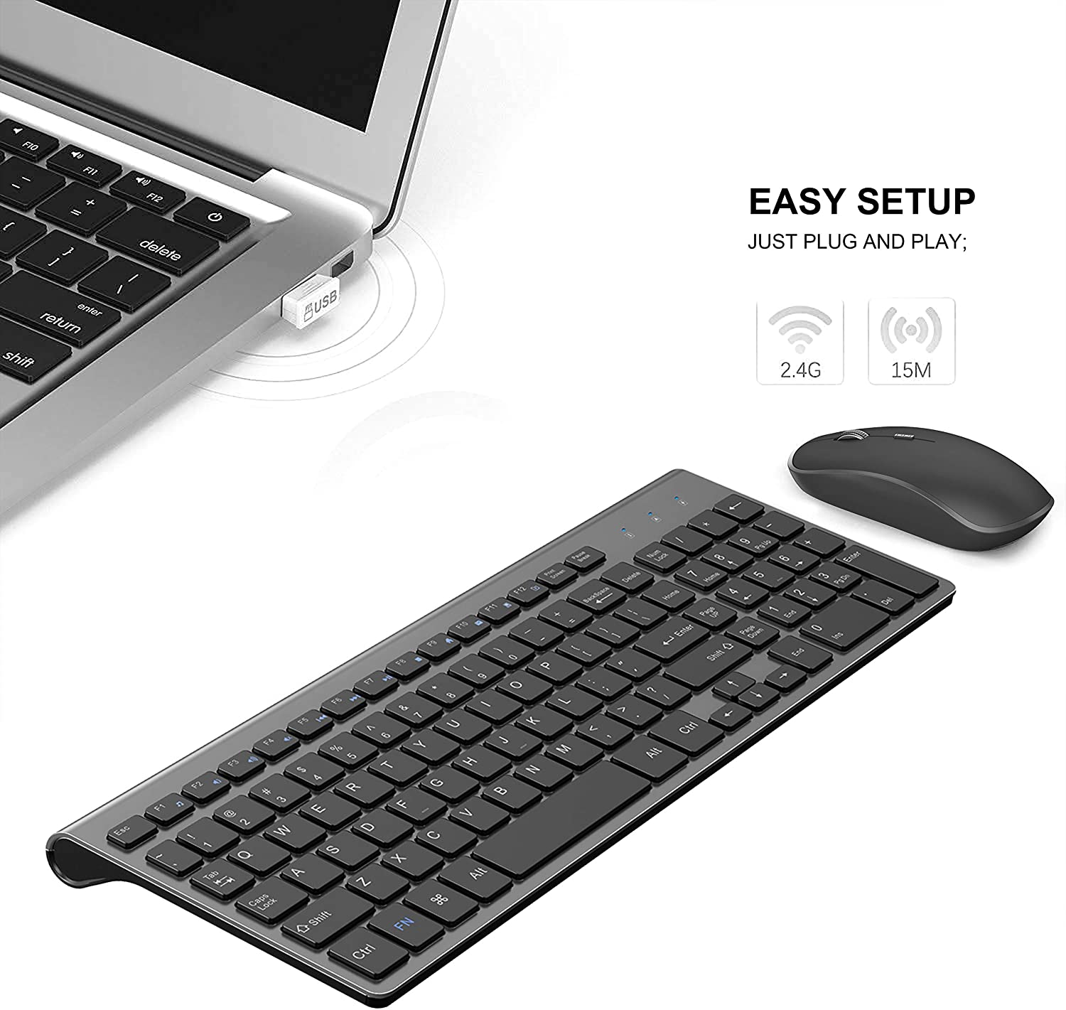 Wireless Keyboard and Mouse，Er - Home Office Uk のレビューと価格