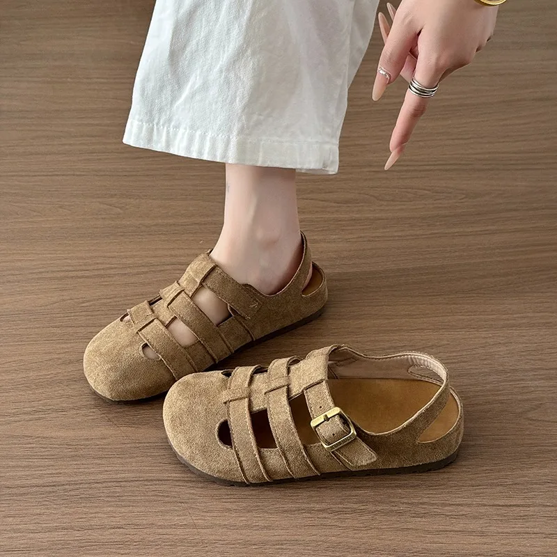 Women's Casual Round Head Flat - Home Office Head のレビューと価格